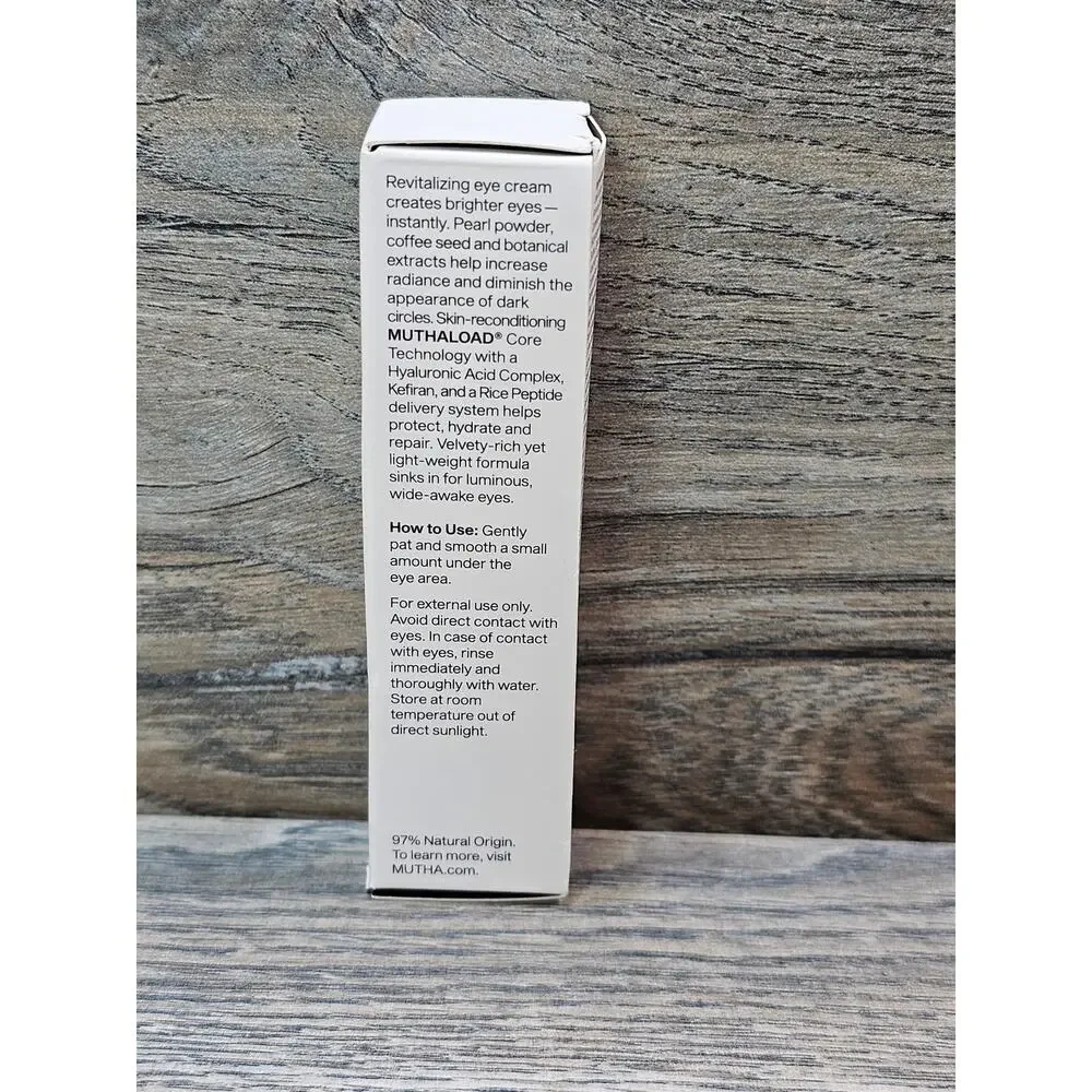 MUTHA Up All Night Eye Cream 0.5 fl oz 15 mL Full Size NEW IN BOX